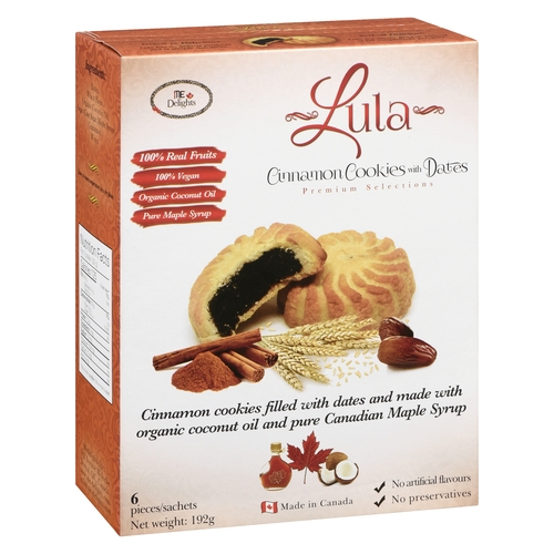 Me Delights - Lula - Cinnamon Cookies with Dates 192g, 1 Each