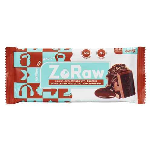 ZoRaw - Milk Chocolate Bar with Protein 52g