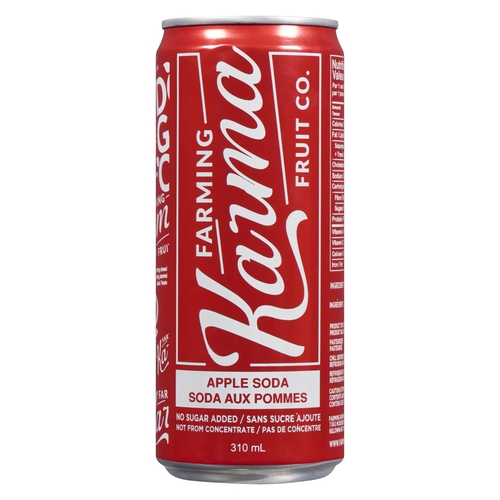 Farming Karma Fruit Co. - Apple Soda 285m, 1 Each