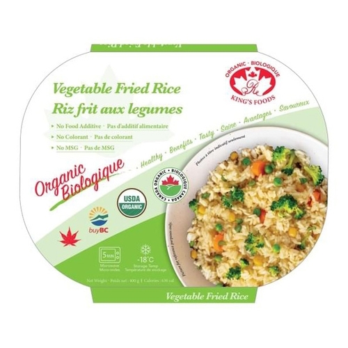 King's Organic Foods - Vegetable Fried Rice 400g, 1 Each