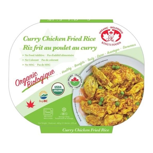 King's Organic Foods - Curry Chicken Fried Rice 400g, 1 Each