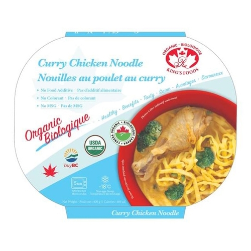 King's Organic Foods - Chicken Curry Noodle 400g, 1 Each