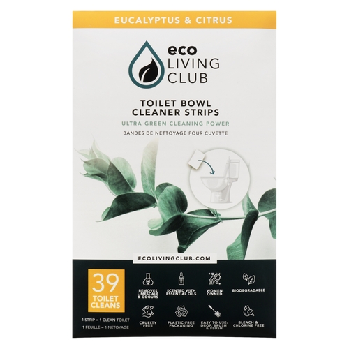 Eco Living Club - Toilet Bowl Cleaner Strips - Eucalyptus & Citrus 39s