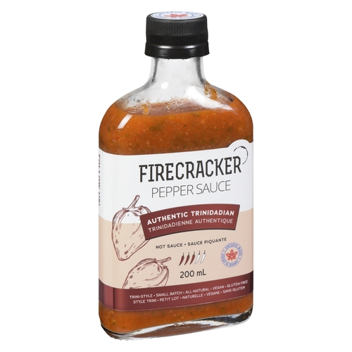 Firecracker Pepper Sauce - Hot Sauce - Authentic Trinidadian 200ml