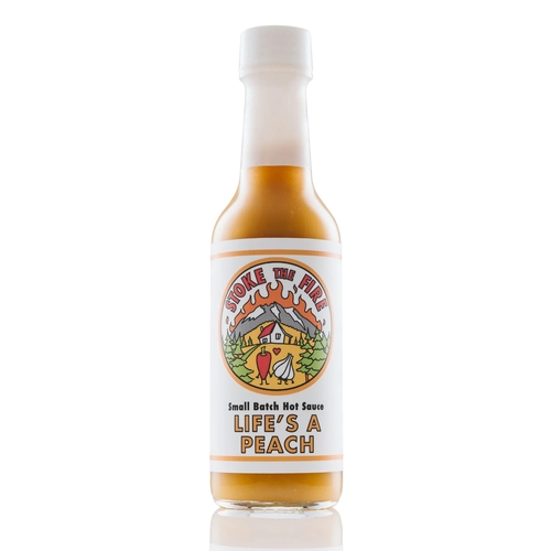 Stoke The Fire - Small Batch Hot Sauce - Life's A Peach 148ml, 1 Each