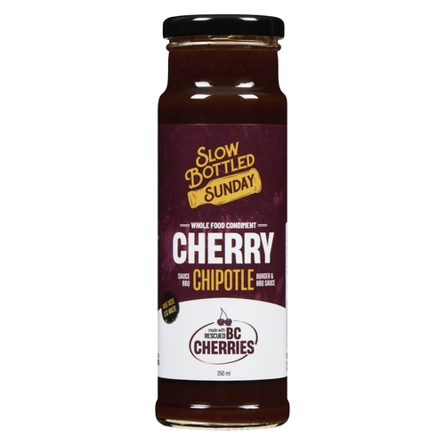 Slow Bottled Sunday - Chipotle Burger & BBQ Sauce - Cherry 250ml, 1 Each