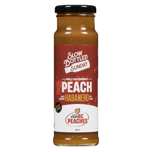 Slow Bottled Sunday - Habanero Hot Sauce - Peach 250ml