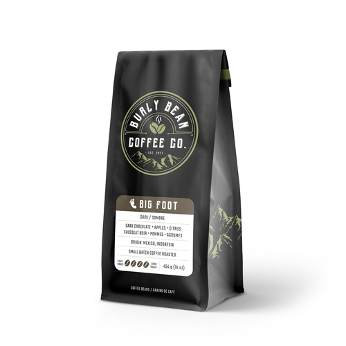 Burly Bean Coffee Co - Whole Bean - Big Foot - Dark 454g, 1 Each