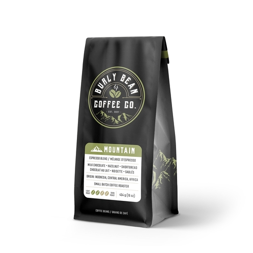 Burly Bean Coffee Co - Whole Bean - Mountain - Espresso Blend 454g, 1 Each