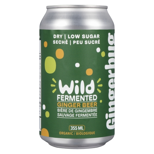 Gingerbug - Wild Fermented Ginger Beer - Dry Low Sugar 355ml