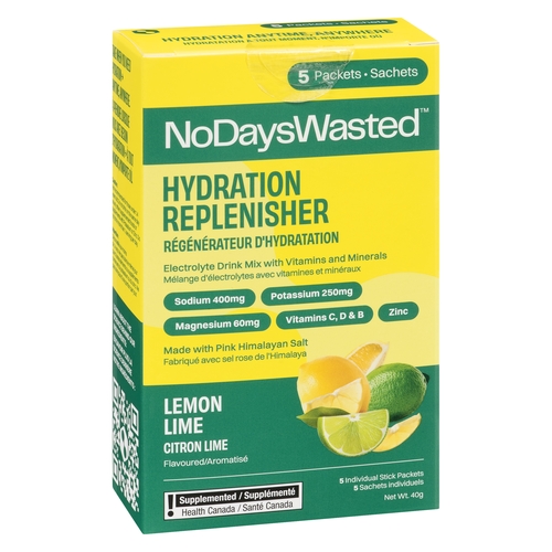 No Days Wasted - Hydration Replenisher - Lemon Lime 5s