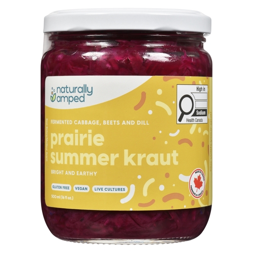 Naturally Amped - Prairie Summer Kraut 500ml, 1 Each