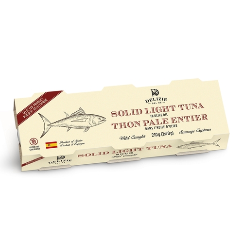 Delizie Del Re - Solid Light Tuna in Olive Oil 210g