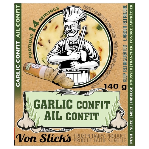 Von Slick's Garlic Confit Butter 140g, 1 Each