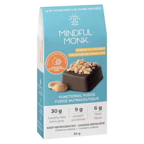 Mindful Monk - Functional Fudge - Perfectly Peanut 48g, 1 Each