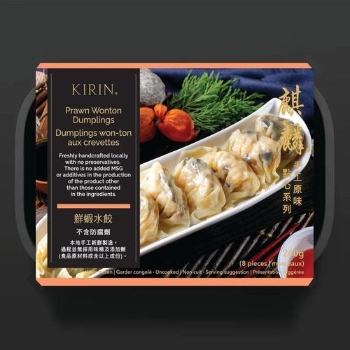 Kirin - Prawn Wonton Dumplings 8's 260g, 1 Each