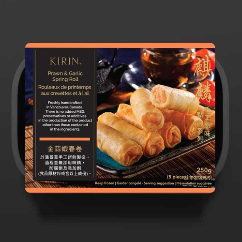 Kirin - Prawn & Garlic Spring Rolls 5's 250g