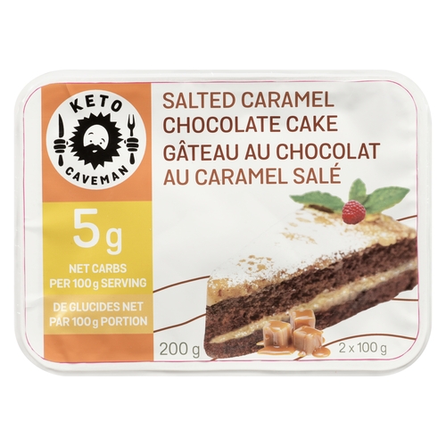 Keto Caveman - Salted Caramel Chocolate Cake 200g, 1 Each