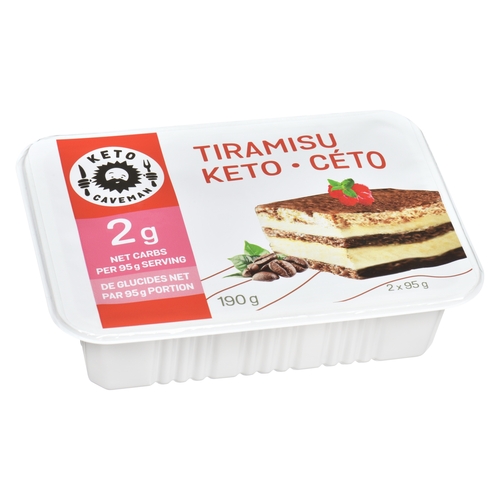 Keto Caveman - Keto Tiramisu 2 × 95 g 190g, 1 Each