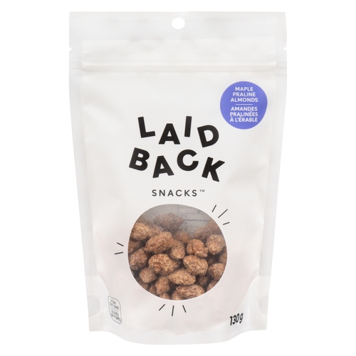 Laid Back Snacks - Maple Praline Almonds 130g, 1 Each