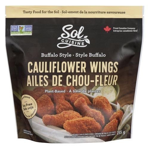 Sol Cuisine - Plant-Based - Cauliflower Wings - Buffalo Style 255g, 1 Each