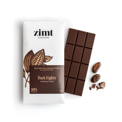 Zimt Chocolates - Dark Eighty 50g, 1 Each