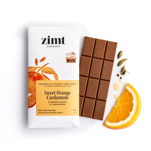 Zimt Chocolates - Sweet Orange Cardamom 50g, 1 Each