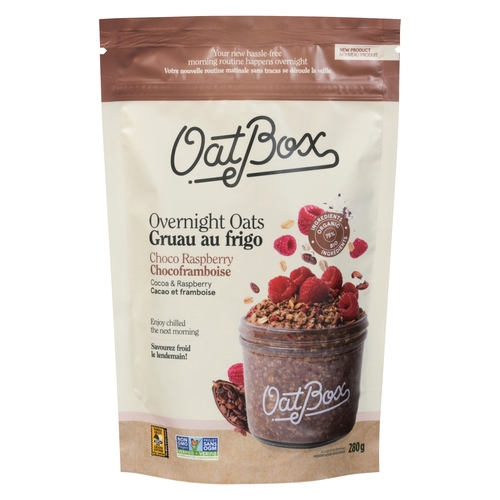 OatBox - Overnight Oats - Choco Raspberry 280g
