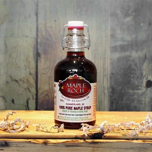 Maple Roch - 100% Pure Maple Syrup - Canada Grade A - Dark, Robust Taste 500ml, 1 Each