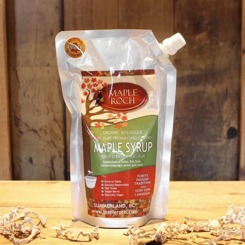 Maple Roch - Organic Maple Syrup - Canada Grade A - Amber, Rich Taste 500ml, 1 Each