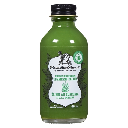 Moonshine Mama's - Sublime Supergreen Turmeric Elixir 60ml