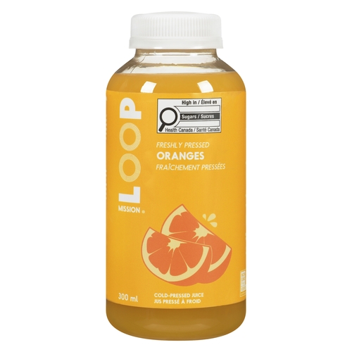 Loop Mission - Cold-Pressed Juice - Freshly Pressed Oranges 300ml