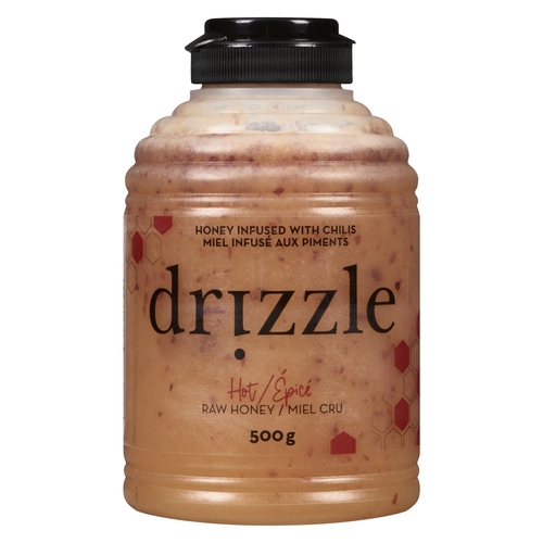 Drizzle - Raw Honey - Hot - Honey Infused With Chilis 500g, 1 Each