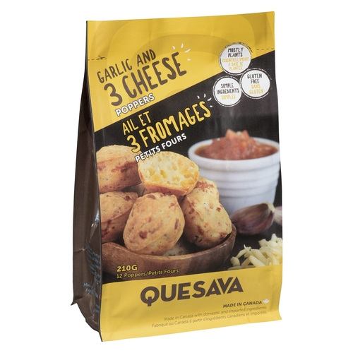Quesava - Poppers - Garlic and 3 Cheese 12's 210g