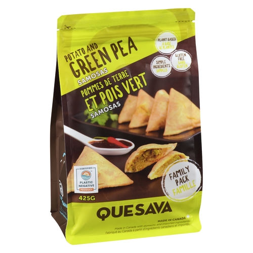 Quesava - Samosas - Potato and Green Pea 425g, 1 Each