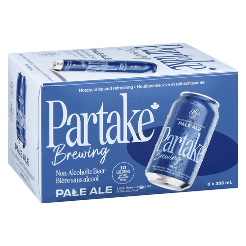 Partake Brewing Non-Alcoholic Beer - Pale Ale 6/355ml, 1 Each