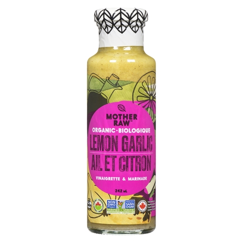 Mother Raw - Organic Dressing & Marinade - Lemon Garlic 242ml