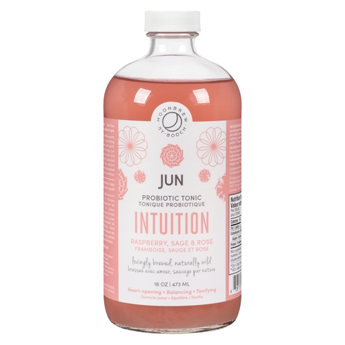 Moonbrew by Booch - Jun Probiotic Tonic - Intuition Raspberry, Sage & Rose 473ml, 1 Each