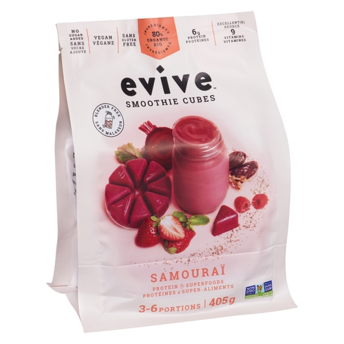 Evive - 80% Organic Smoothie Cubes - Samourai 405g, 1 Each