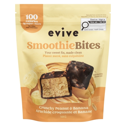 Evive - Smoothie Bites - Crunchy Peanut & Banana 144g, 1 Each