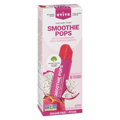 Evive - Smoothie Pops - Dragon Fruit 5's 250g, 1 Each