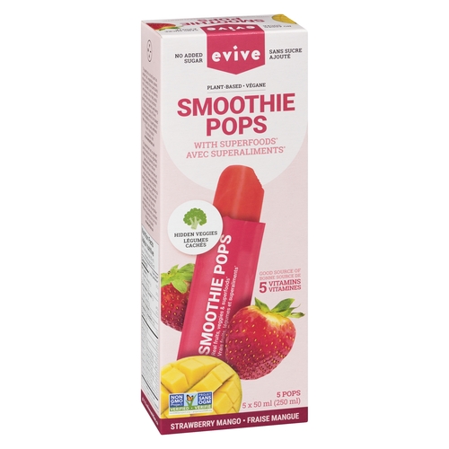 Evive - Smoothie Pops - Strawberry Mango 5's 250g, 1 Each