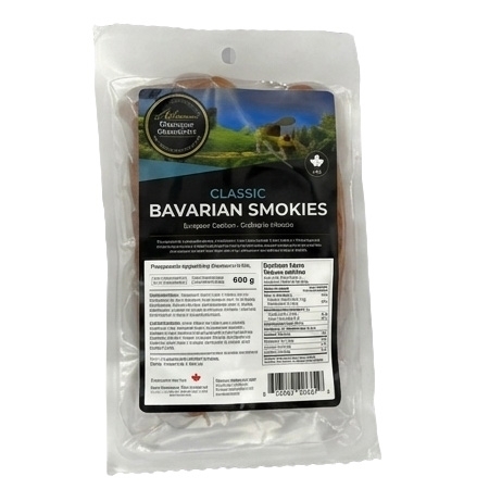Helmut's Sausage Kitchen - Bavarian Smokies - Classic 600g, 1 Each