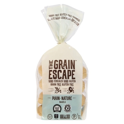 The Grain Escape - Bagels - Plain 4/82g