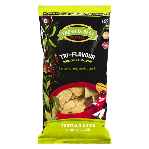 Fresh Is Best - Tortilla Chips - Tri-Flavour 300g, 1 Each