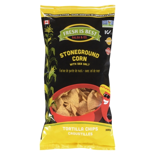 Fresh Is Best - Tortilla Chips - Stoneground Corn with Sea Salt 300g, 1 Each