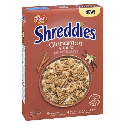 Post - Shreddies Cereal - Cinnamon Vanilla 420g