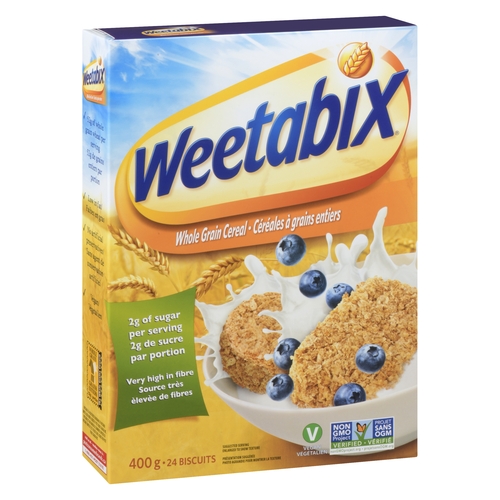 Weetabix Whole Grain Cereal 400g, 1 Each