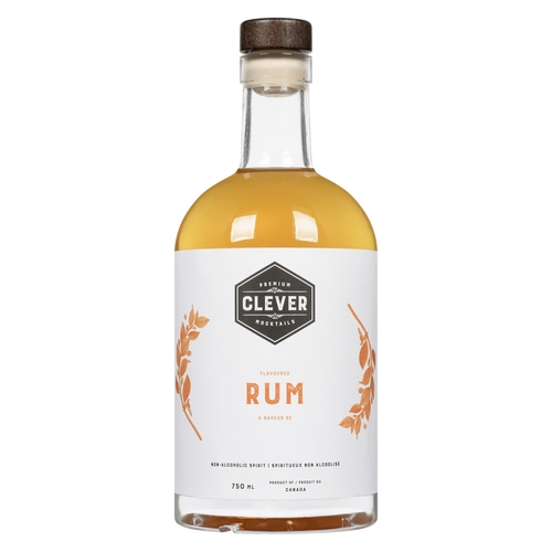 Clever Non-Alcoholic Spirit Flavoured Rum 750ml, 1 Each