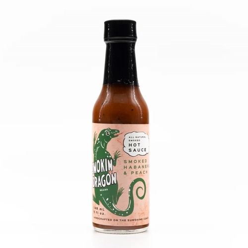 Smokin' Dragon - Hot Sauce - Habanero & Peach Pepper Sauce 148ml, 1 Each